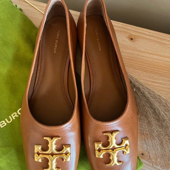 Tory Burch leather brown ballet slip on - Picture 2 of 8